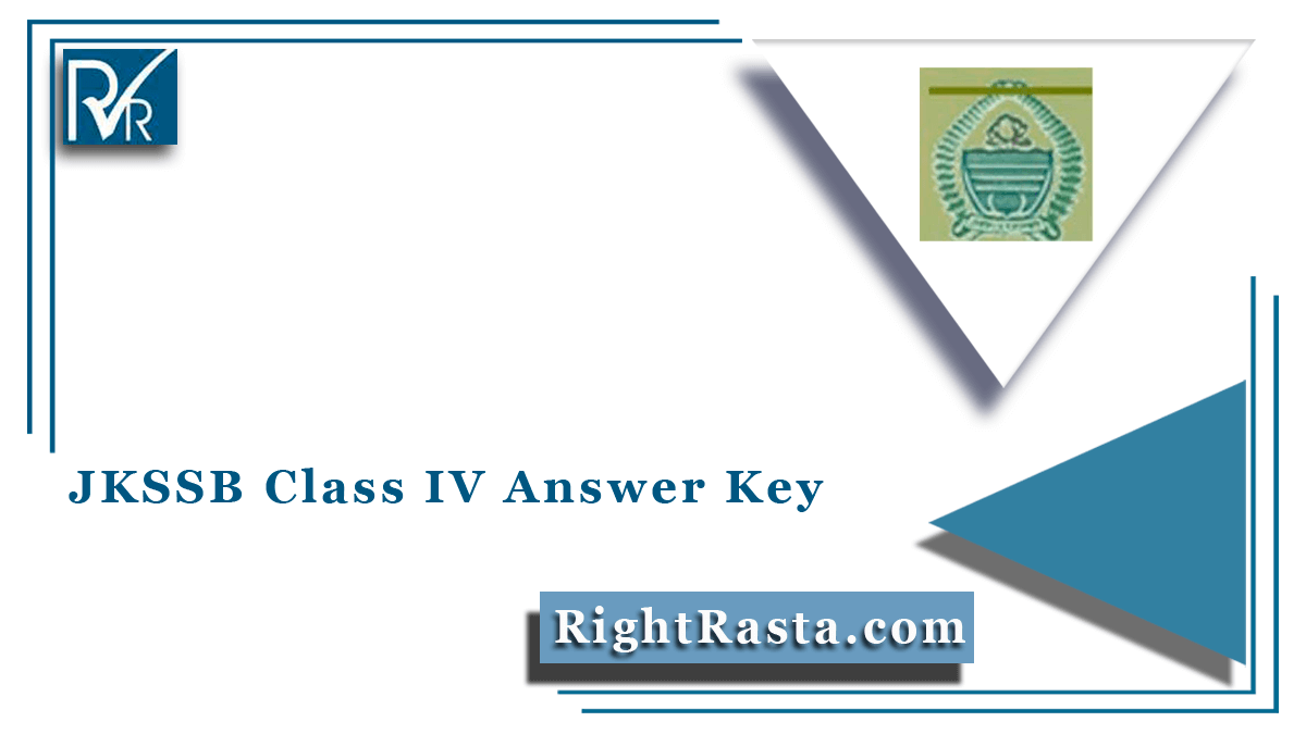 JKSSB Class IV Answer Key