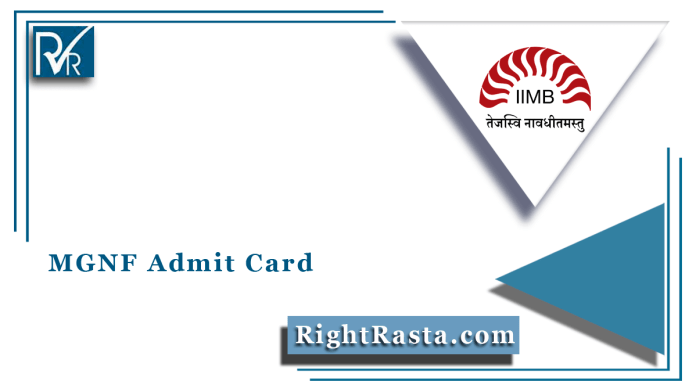 MGNF Admit Card