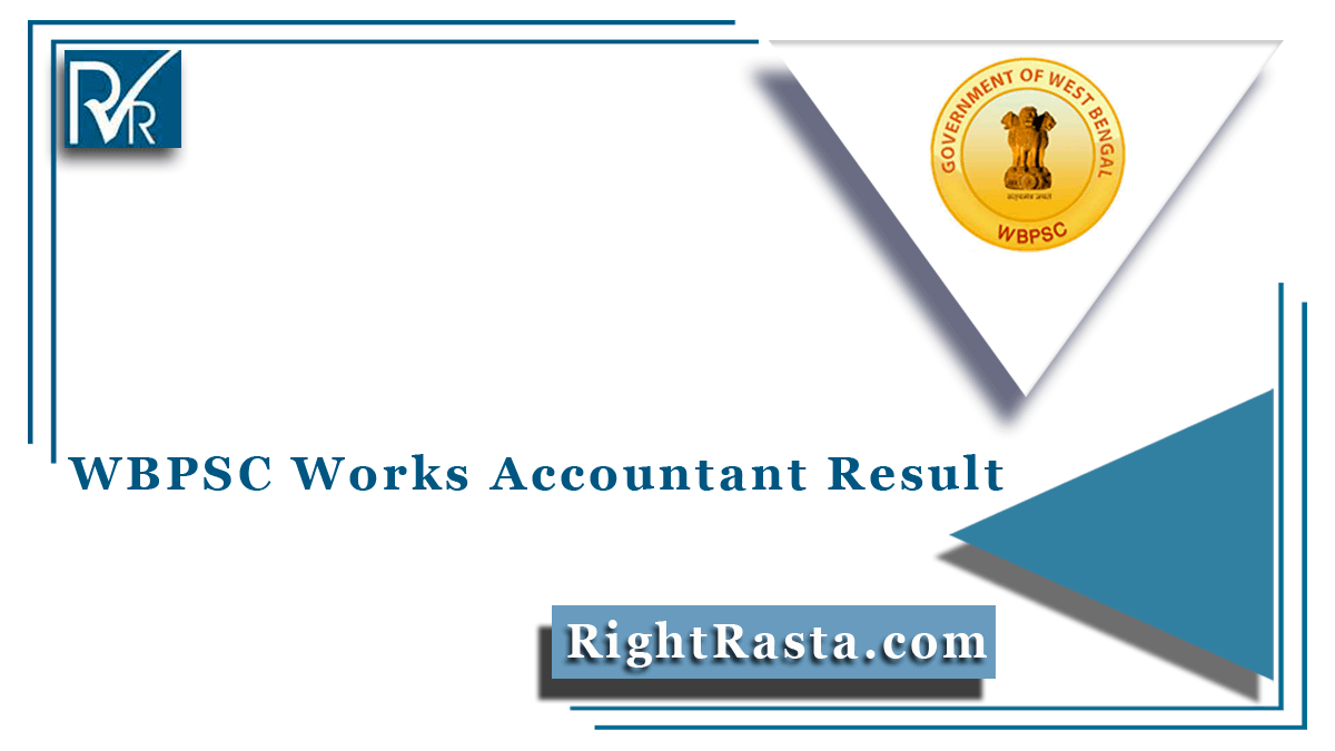 WBPSC Works Accountant Result