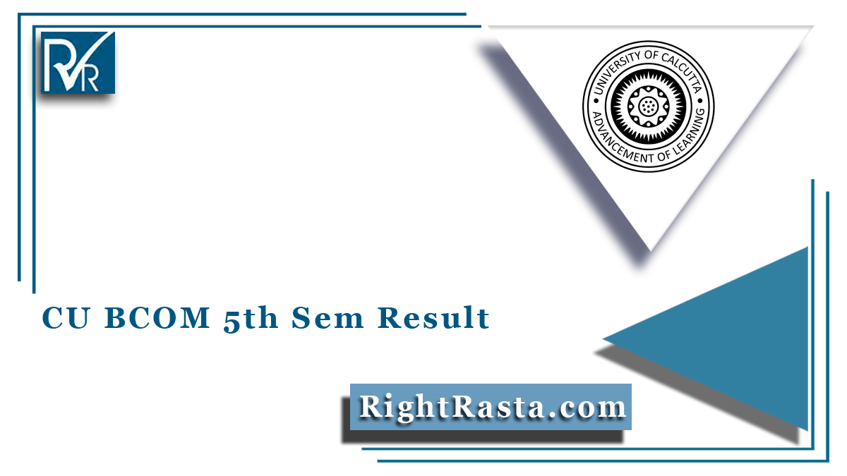 CU BCOM 5th Sem Result 2021 (Out) | Calcutta University B.Com Semester ...