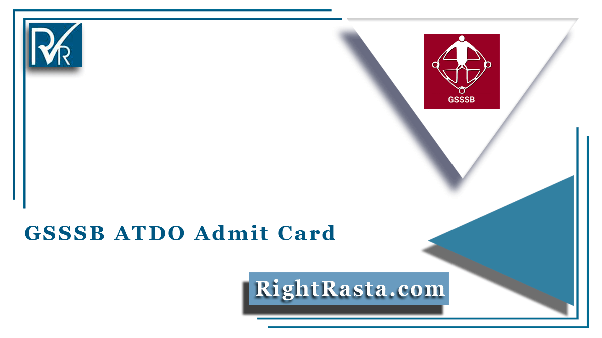 GSSSB ATDO Admit Card