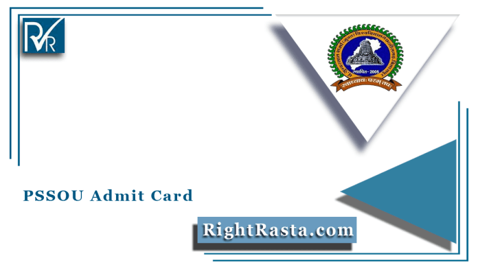 PSSOU Admit Card