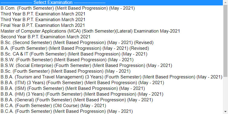 SPUVVN Results 2021 (Out) | SPU Degree Result | SP University Marks