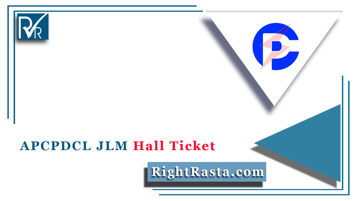 APCPDCL JLM Hall Ticket