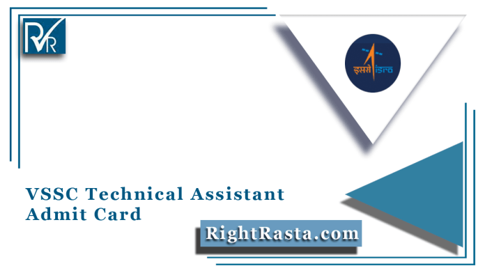 VSSC Technical Assistant Admit Card