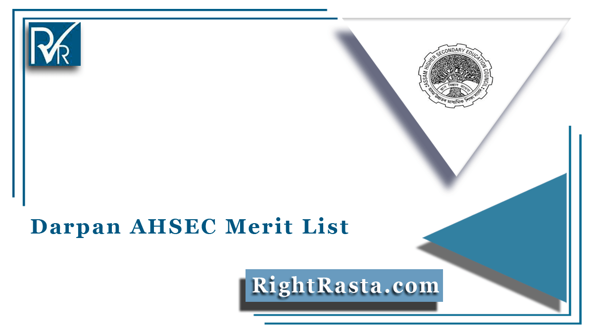 Darpan AHSEC Merit List