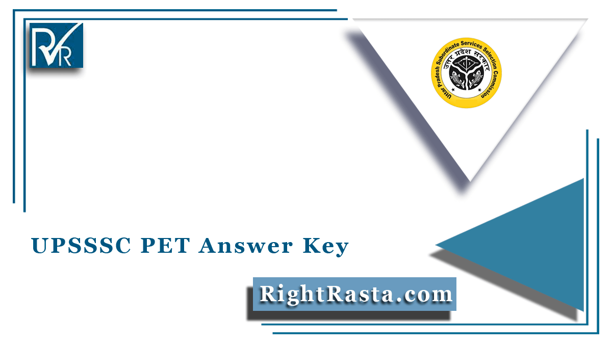 UPSSSC PET Answer Key 2021 (Out) | UP Preliminary Eligibility Test Key PDF