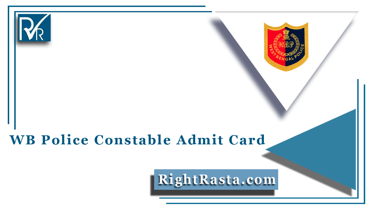 WB Police Constable Admit Card