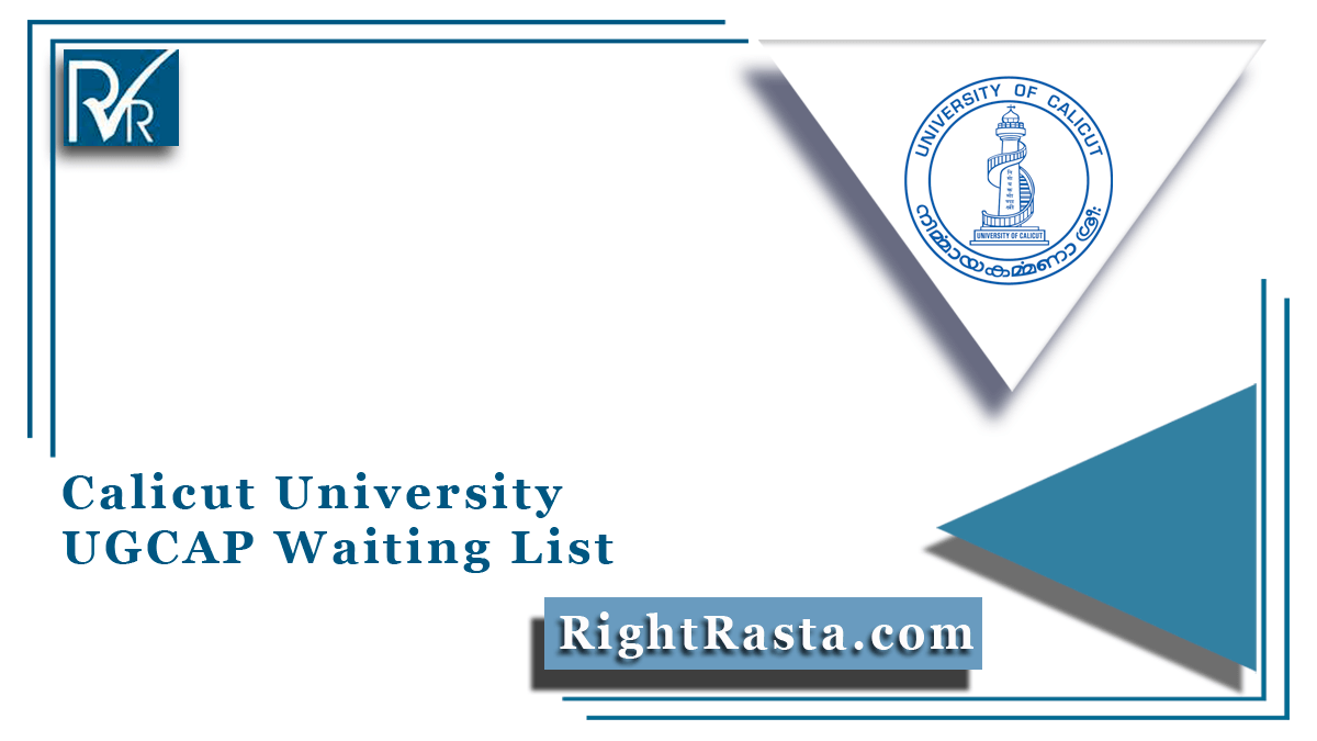 Calicut University UGCAP Waiting List