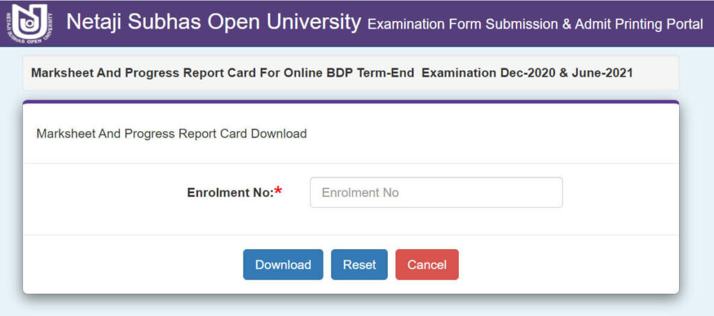 nsou assignment result