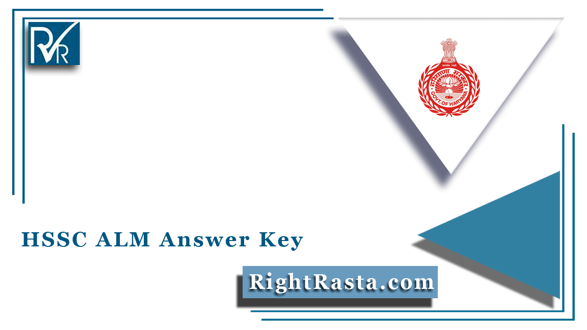 HSSC ALM Answer Key 2021 Out Assistant Lineman Exam Key