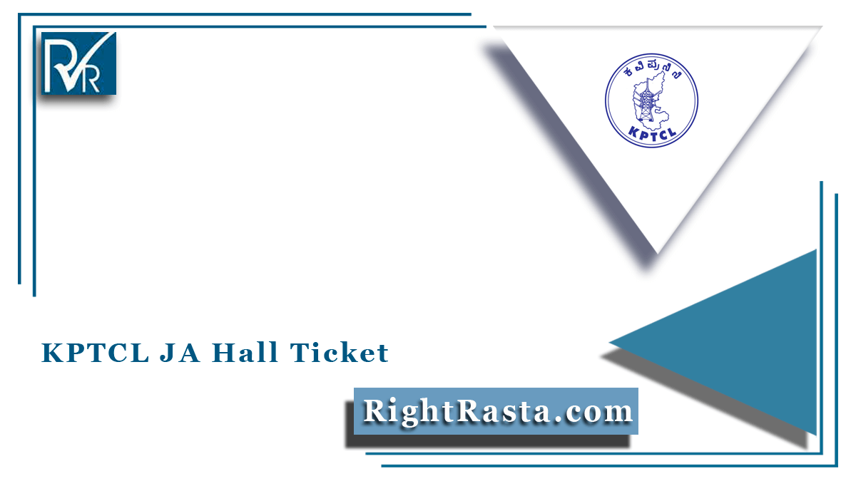 KPTCL JA Hall Ticket