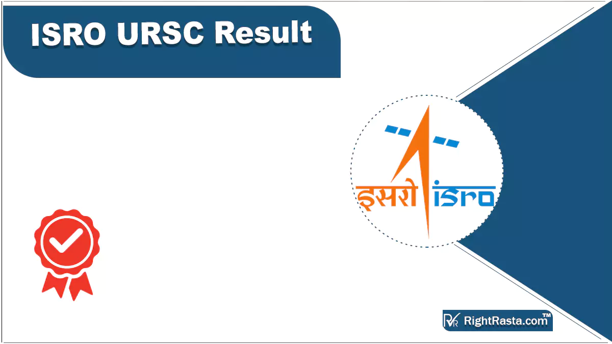 ISRO URSC Result 2022 (Out) Download URSC Merit List