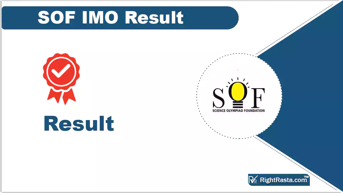 SOF IMO Result 2023 (Out) Download Class 1 to 12 Results