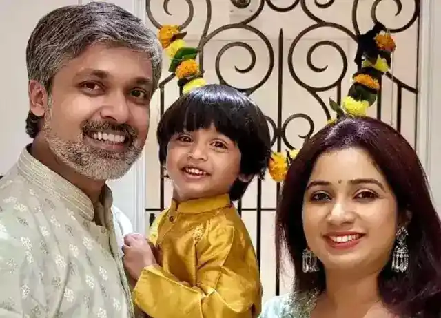 Shiladitya Mukhopadhyaya Wife Shreya Ghosal & Son Devyaan Mukhopadhyaya