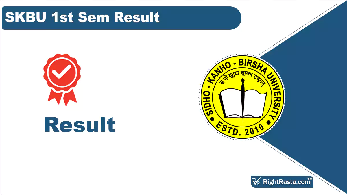 SKBU 1st Sem Result 2023 (Out) Sidho Kanho Birsha University Results