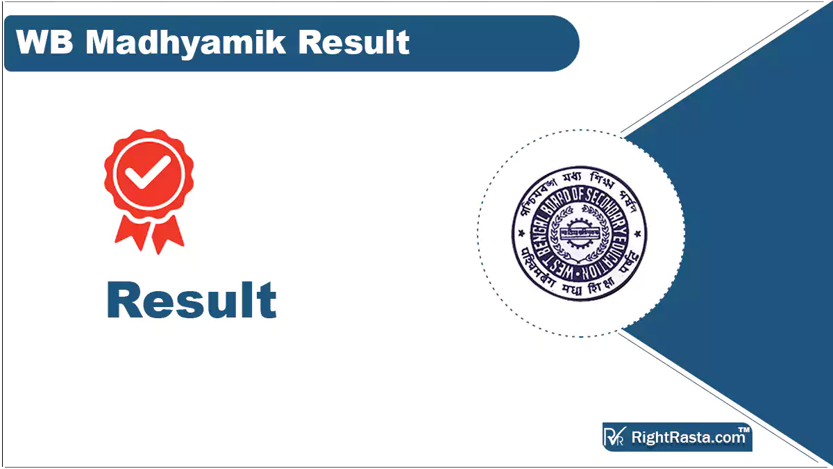 WB Madhyamik Result 2023 (Out @19th May), WBBSE Madhyamik Results