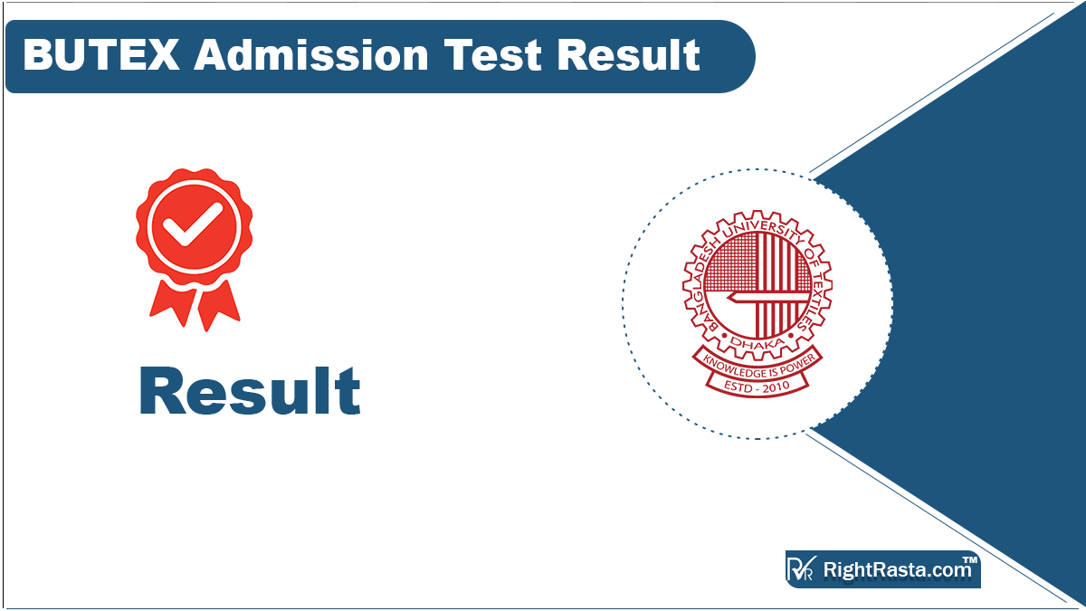 BUTEX Admission Test Result 2023 (Declared) Check Score Card