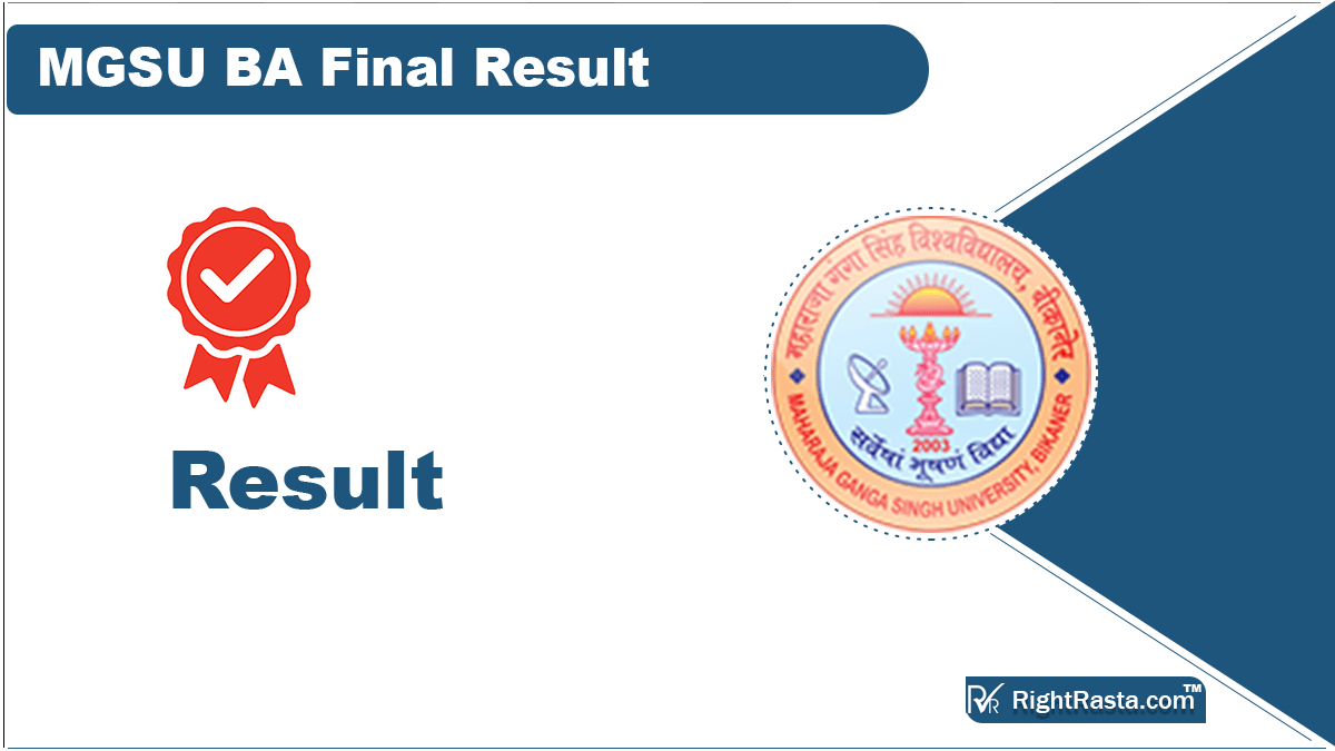 MGSU BA Final Result 2023 (घोषित) Check B.A 3rd Year Results