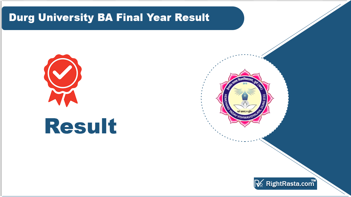 Durg University BA Final Year Result 2023 (घोषित) Check 3rd Year Marks