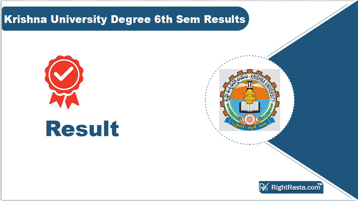 Krishna University Degree 6th Sem Results 2023 (Out) KRU Result