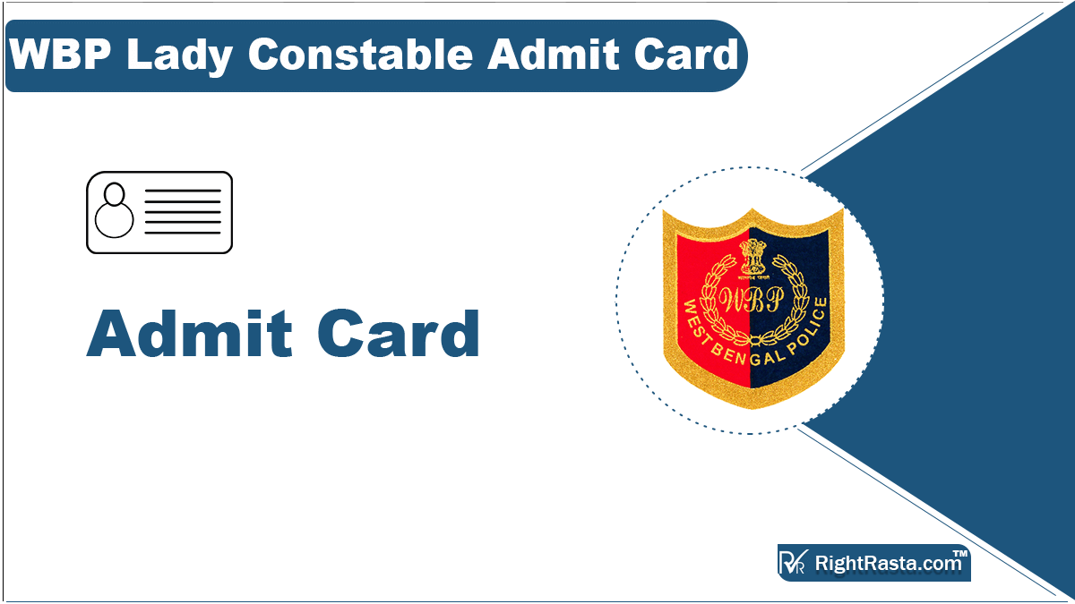 WBP Lady Constable Admit Card 2023 (Out) WB Police Hall Ticket