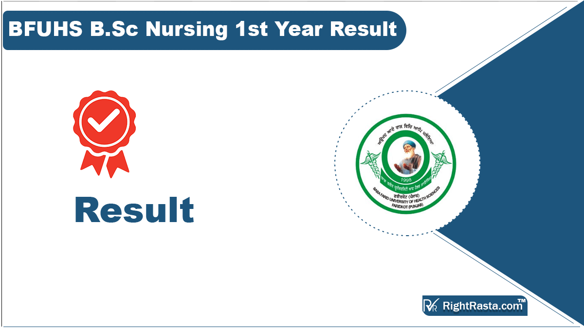 BFUHS B.Sc Nursing 1st Year Result 2023 (Out@ 27th Oct)