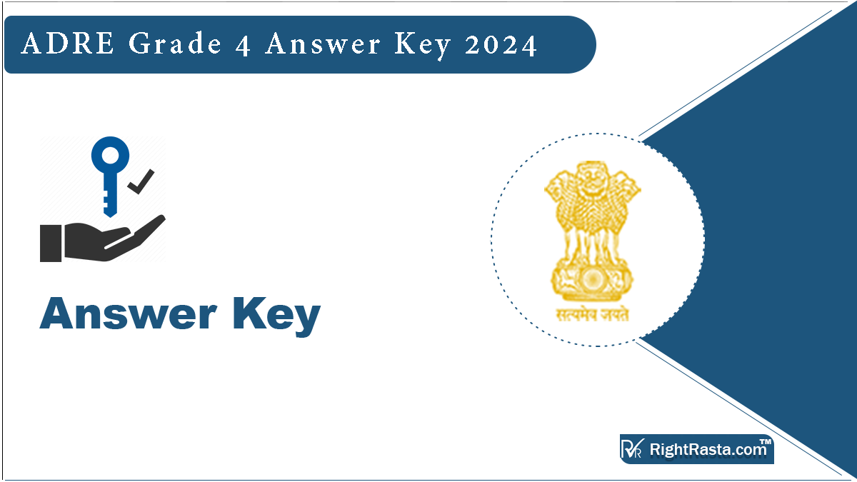 ADRE Grade 4 Answer Key 2024