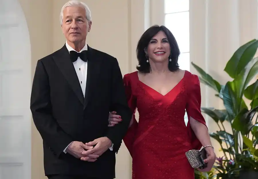 Jamie Dimon with wife Judith Kent