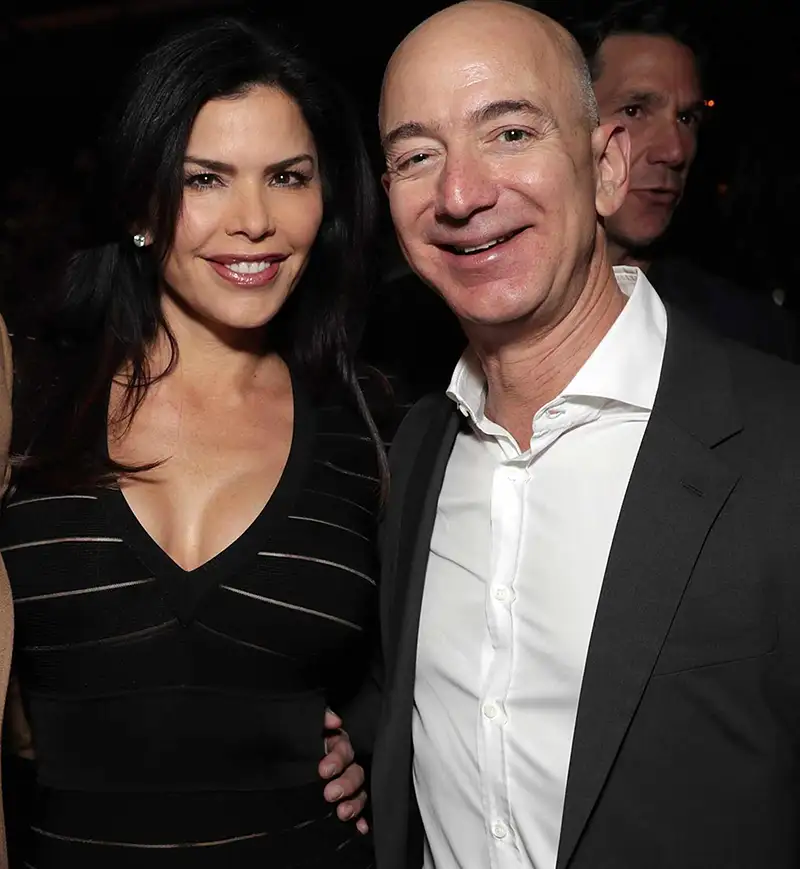 Jeff Bezos with Lauren Sánchez