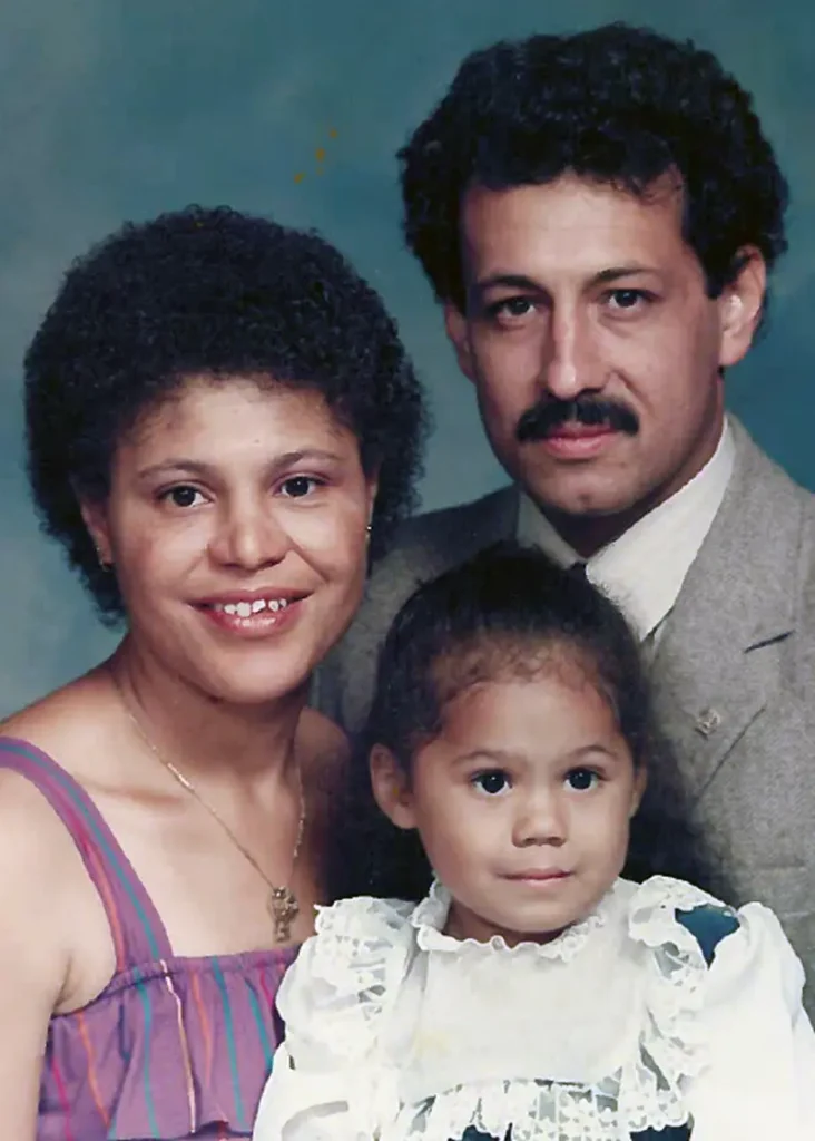 Karen Bass with husband Jesus Lechuga and daughter Emilia