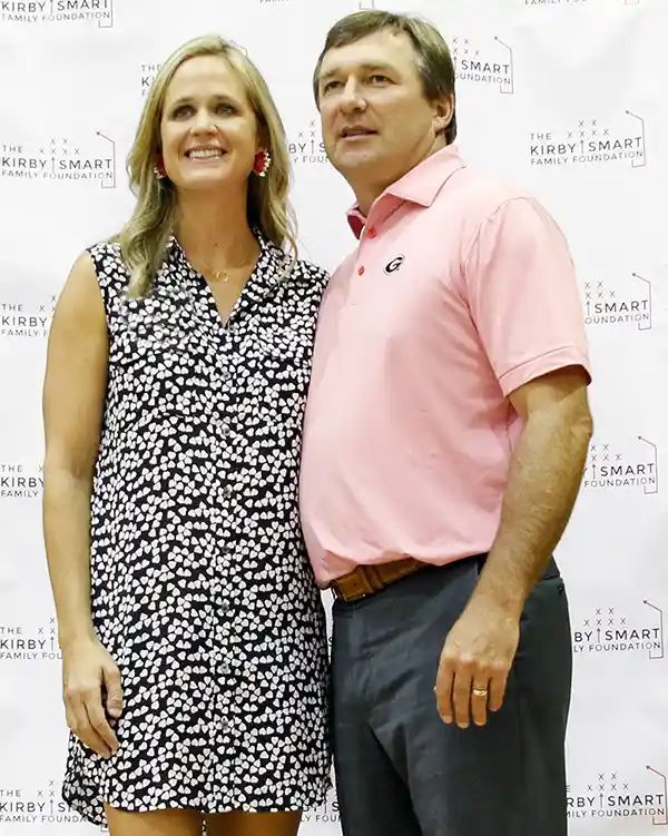 Kirby Smart and wife Mary Beth Smarts