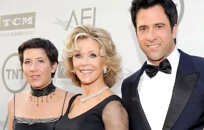 Actress Jane Fonda Family Picture