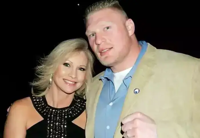 Brock Lesnar with wife Rena Greek