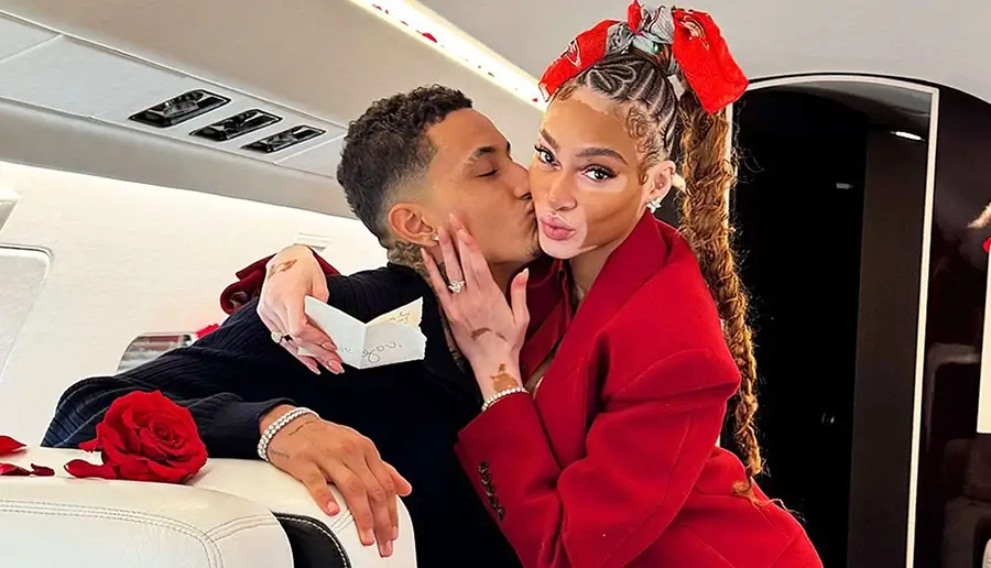 Winnie Harlow and Kyle Kuzma